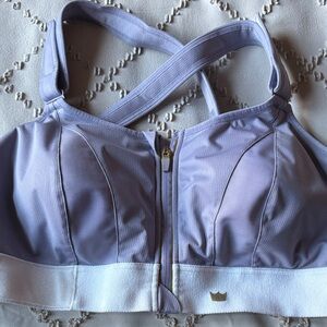 SHEFIT Light Purple and White Sports Bra